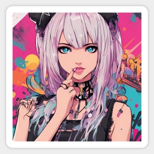 Adventure Demon Style 80s Sticker